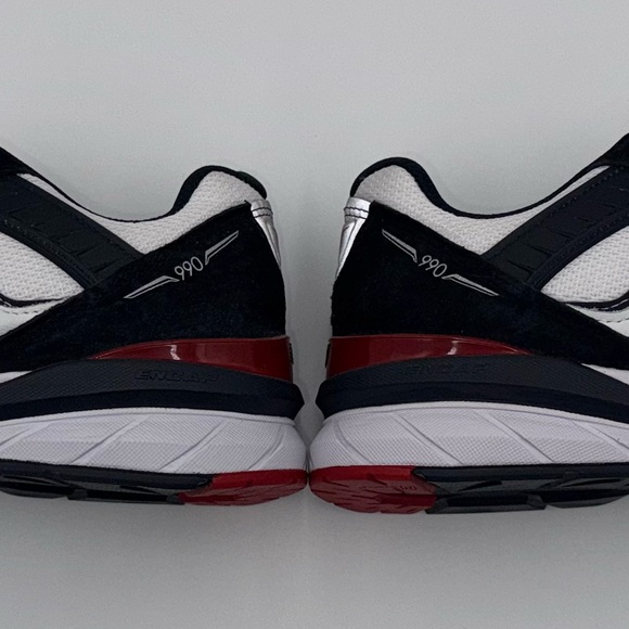 New Balance 990 V5; White Carbon Red; Men’s Size 9.5 - Picture 8 of 11